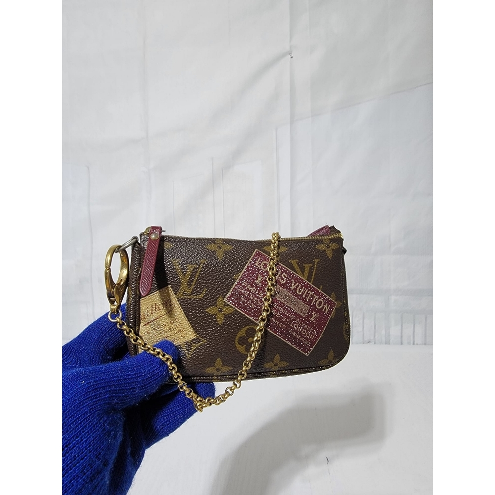 Louis Vuitton Monogram Mini Pochette Accessoire Pouch Brown - Picture 7 of 15